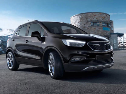 Lastskydd Opel Mokka X facelift 2016+ – Spegelpolerat silver – detaljbild 3