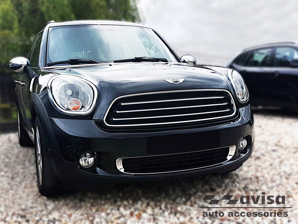 Lastskydd Mini Countryman R60 2010–2014 (engrave British facelift ag) – Silver satin – detaljbild 2