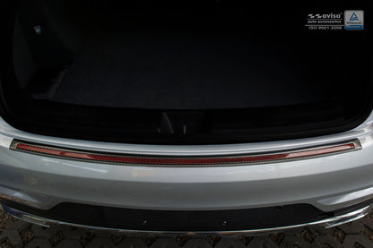 Lastskydd Mercedes Gle Coupe C292 2015–2019 – Svart steel, Röd&Svart Kolfiber – detaljbild 3