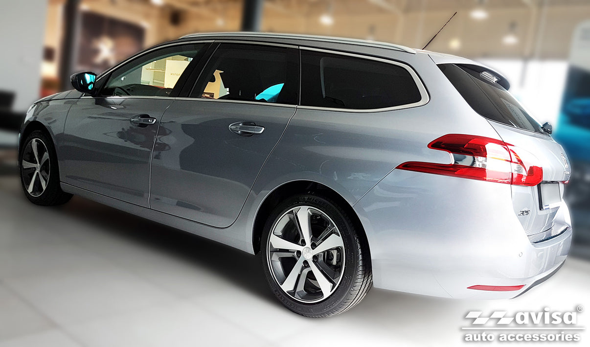 Lastskydd Peugeot 308 II SW Kombi 2013–2017, facelift 2017–2021 – Silver satin – detaljbild 2