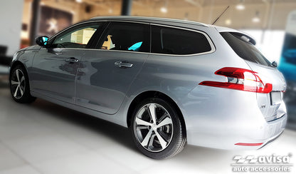 Lastskydd Peugeot 308 II SW Kombi 2013–2017, facelift 2017–2021 – Silver satin – detaljbild 2