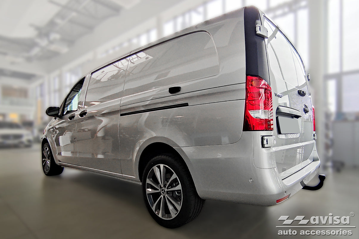 Fotstöd Mercedes V Class W447/ Vito III 2014+ – Silver satin – detaljbild 2