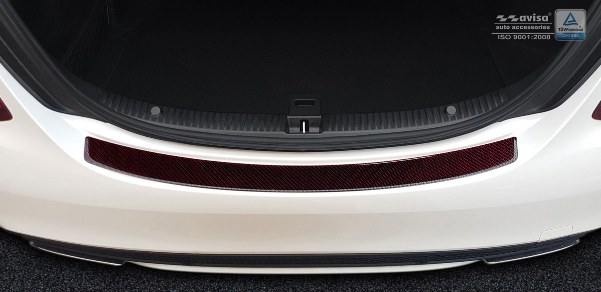 Lastskydd Mercedes Cls (C218) 2014+ – Röd / Svart – detaljbild 3