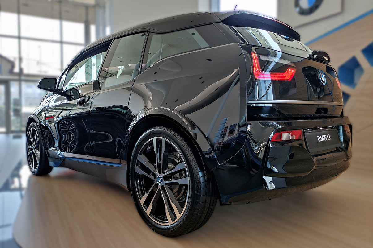 Lastskydd BMW i3 (i 01) halvkombi 5-dörrars 2013–2017 facelift 2017–2022 – Svart – detaljbild 2