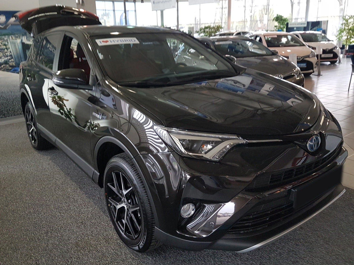 Lastskydd Toyota RAV4 IV facelift 02.2016–2018 – Silver satin – detaljbild 2