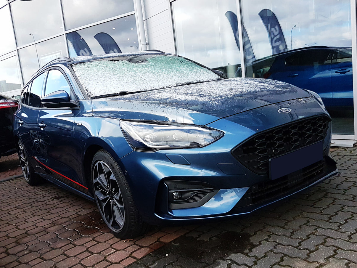 Lastskydd Ford Focus IV Kombi/ ST-Line/ Active 2018–2021, facelift 2021+ – Silver satin – detaljbild 3