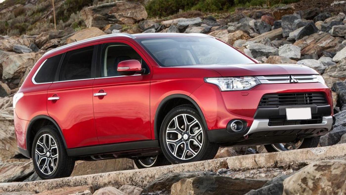 Lastskydd Mitsubishi Outlander III facelift 2015–2017, facelift 2017–2022 m.fl. – Svart – detaljbild 3