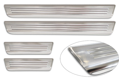 Tröskelskydd Lines Hyundai Kona II 2023+ / MG 3 III 2024+ > / MG ZS II 2024+ > – Silver satin