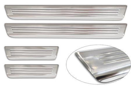 Tröskelskydd Lines Hyundai Kona II 2023+ / MG 3 III 2024+ > / MG ZS II 2024+ > – Silver satin