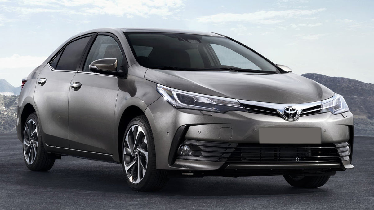 Lastskydd Toyota Corolla XI E160 2013–2016, facelift 2016–2019 – Silver satin – detaljbild 2