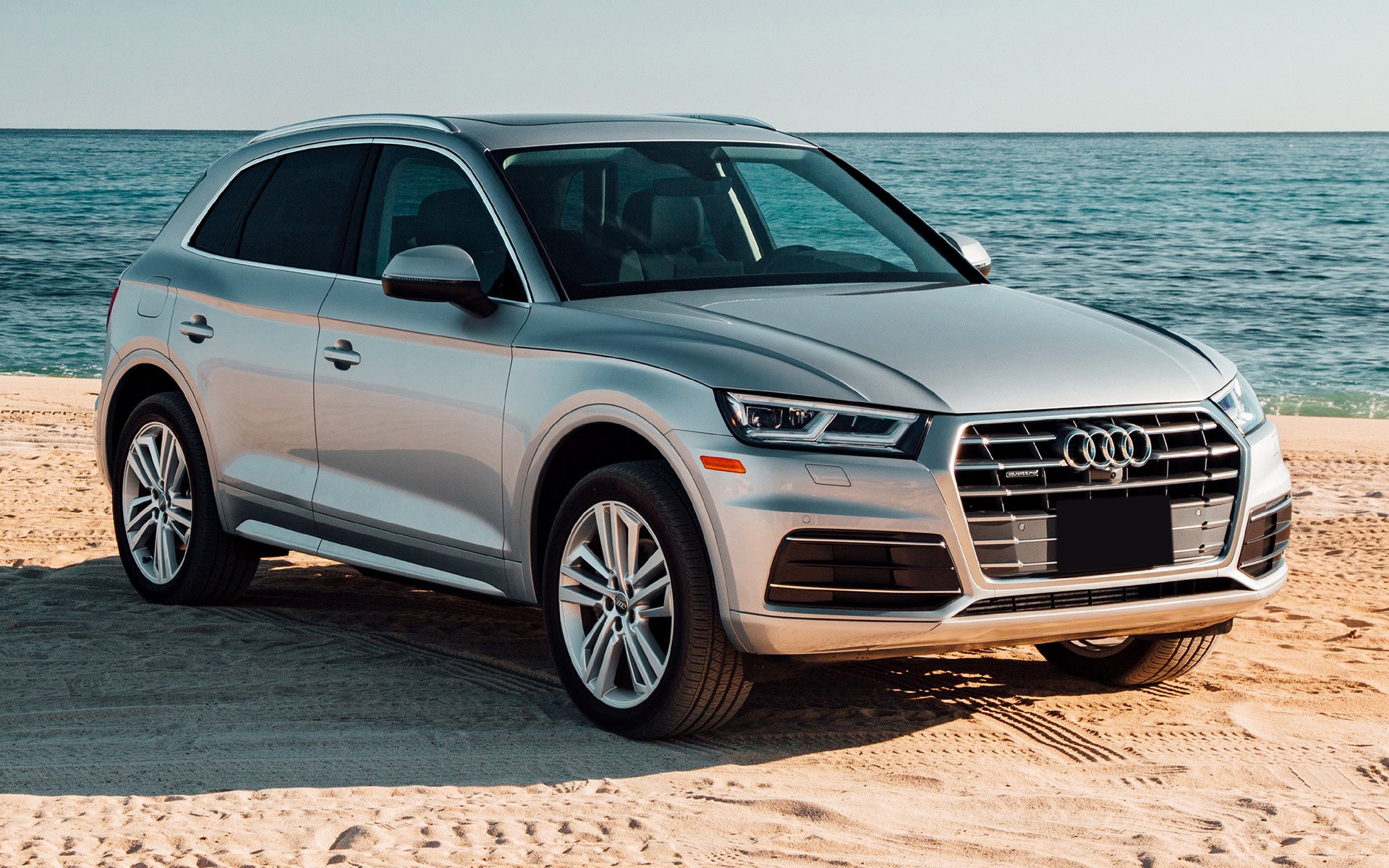 Lastskydd Audi Q5 II 2016–2020, facelift 2020–2024 – Svart – detaljbild 3