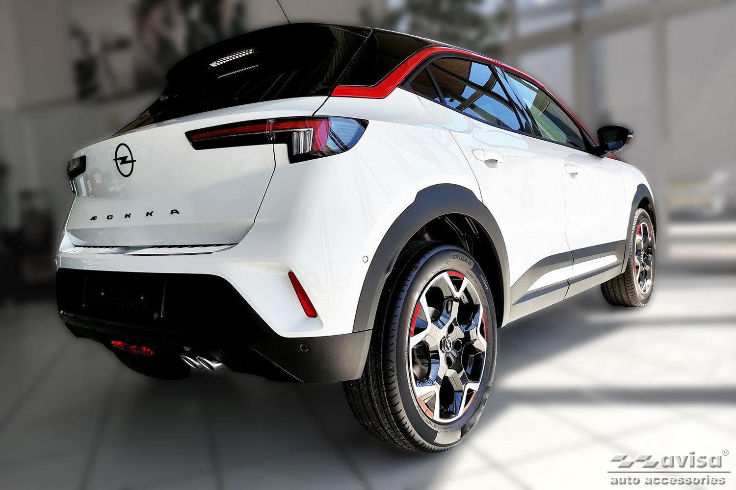 Lastskydd Opel Mokka II (B) crossover 2020+ – Silver satin – detaljbild 2