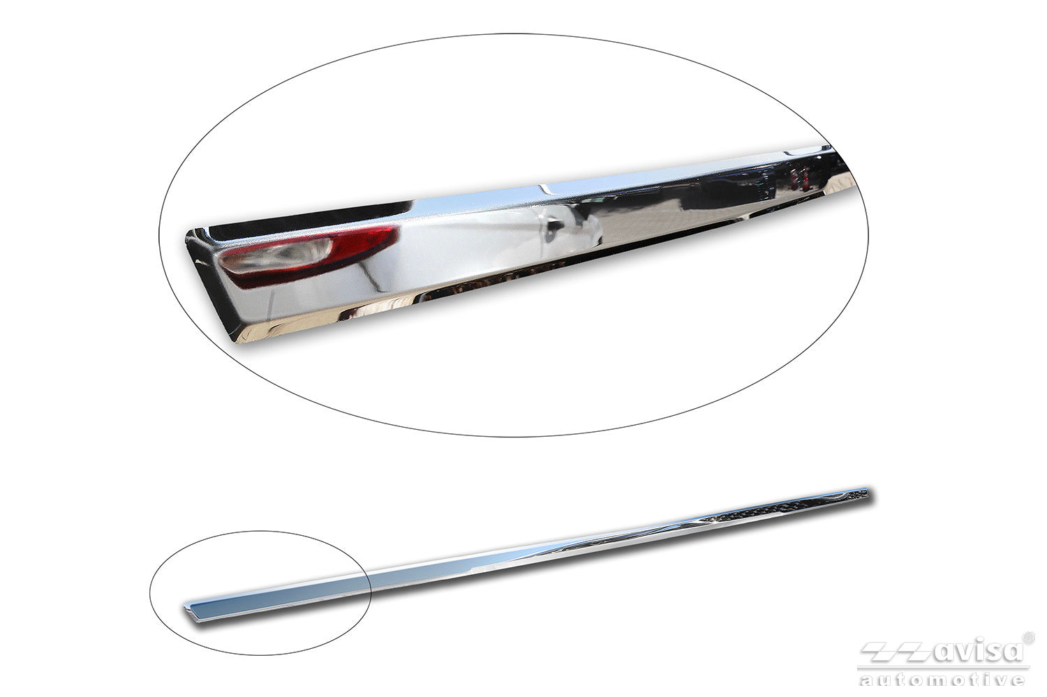 Bakluckelist BMW X6 (G06) 2023+ – Spegelpolerat silver
