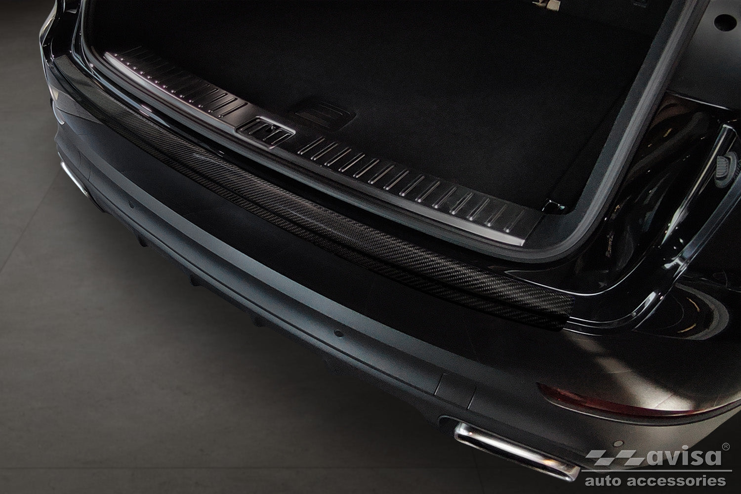 Lastskydd Porsche Cayenne III (P0536) 2017–2023 – Svart – detaljbild 3