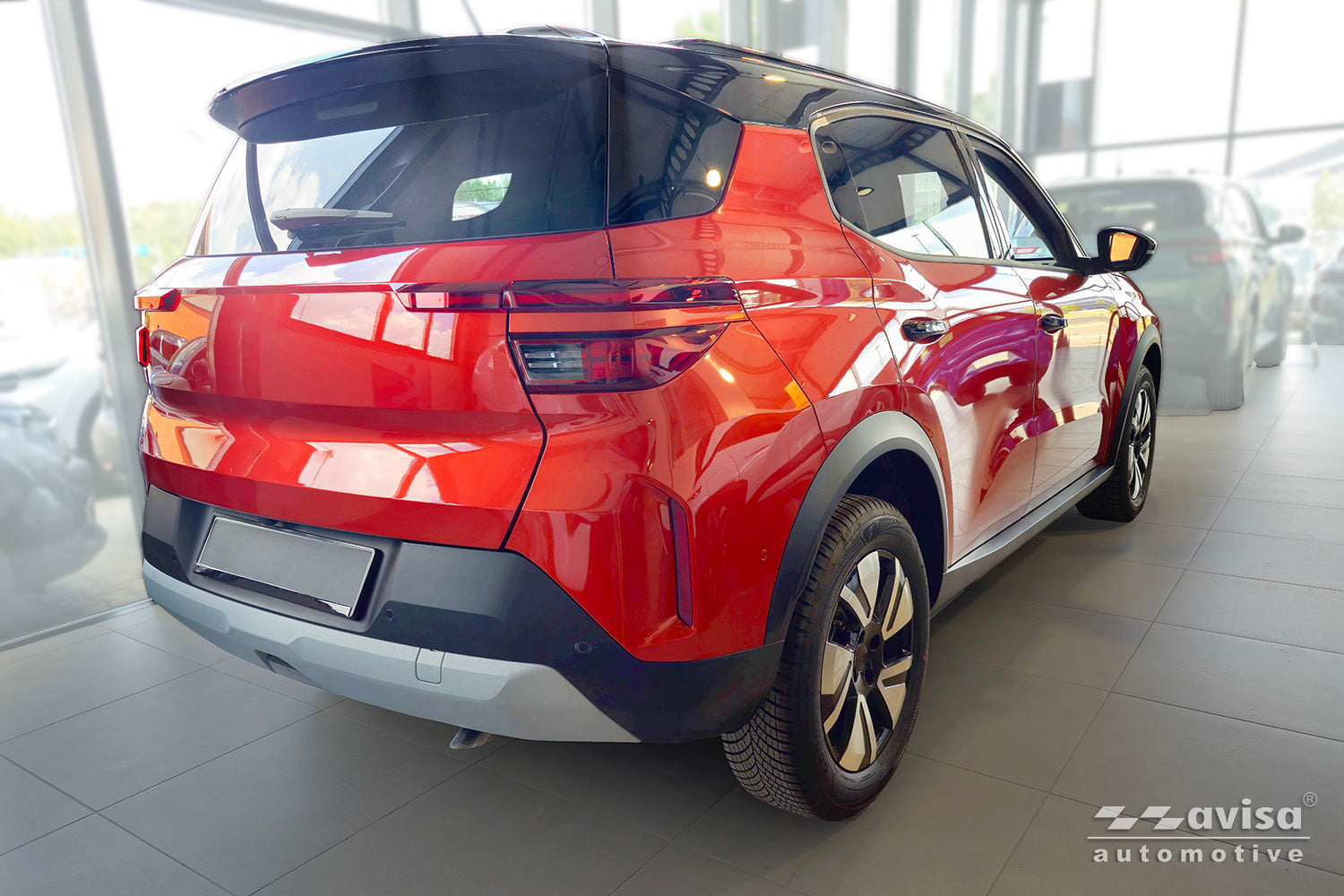 Tröskelskydd Lines Opel Frontera 2024+/ Frontera Electric 2024+ – Silver satin – detaljbild 3