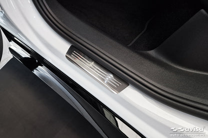 Tröskelskydd Lines Volkswagen ID.7 2023+/ ID.7 Tourer 2024+ – Silver satin – detaljbild 2