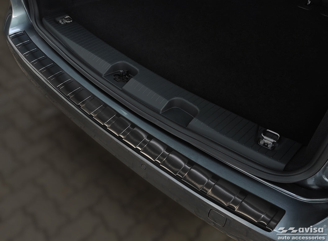 Lastskydd Volkswagen Caddy V (SB) 2020+ (fitting to both: two and one bak dörrar version) m.fl. – Svart – detaljbild 3