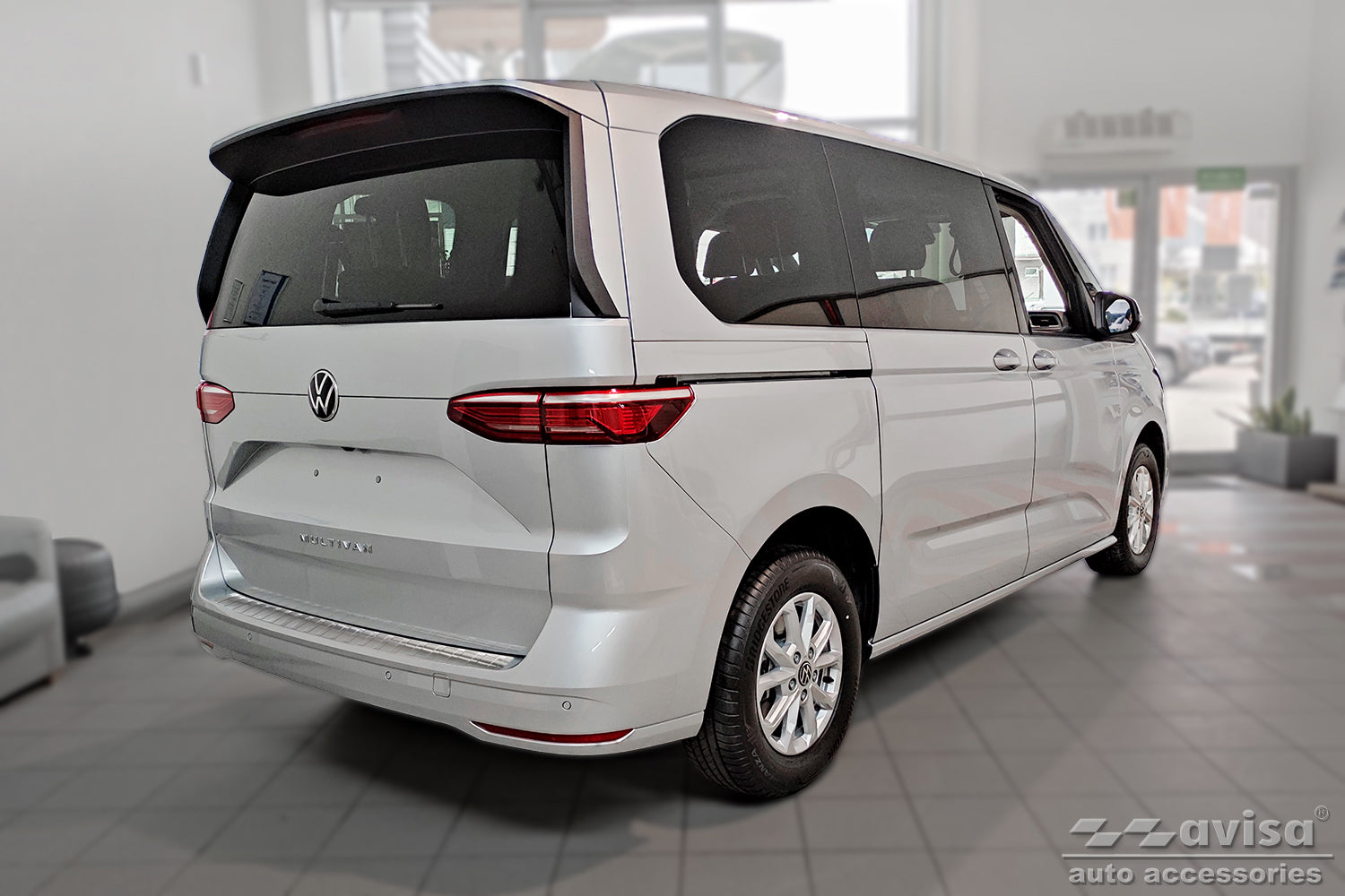 Lastskydd Volkswagen Multivan T7 2021+/ Family 2025/ California 2025+ Silver satin (2/35849) – detaljbild 2