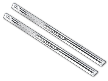Universella tröskelskydd "SPECIAL EDITION" 54 x 3 cm (2delar per set) – Silver