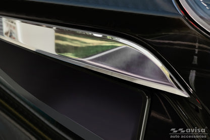 Bakluckelist Toyota Corolla Cross (XG1TJ) 2022–2025, facelift 2025+ Spegelpolerat silver – detaljbild 3