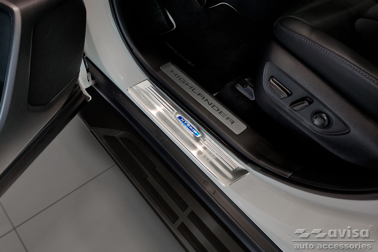 Tröskelskydd Hybrid Toyota Highlander IV (XU70) 2019+ – Svart – detaljbild 3