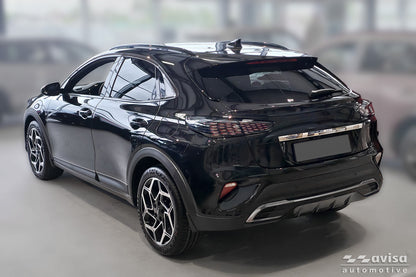 Bakluckelist Kia X-Ceed 2019–2022, facelift 2022+ – Spegelpolerat silver – detaljbild 2