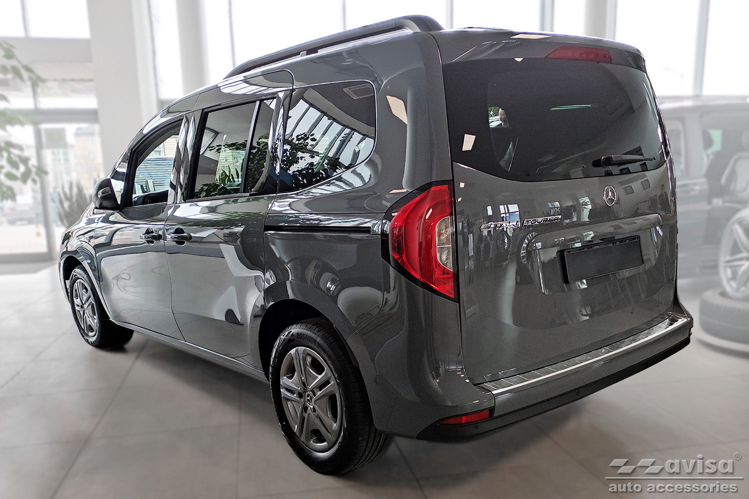 Lastskydd Mercedes Citan II W420/ Panel van/ Kombi/ Citan II Tourer W420 2021+ – Silver satin – detaljbild 2