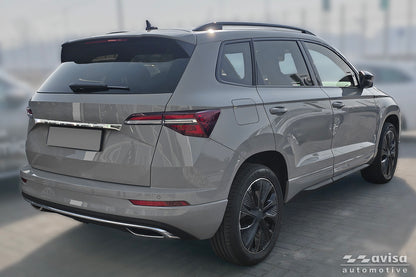 Bakluckelist Skoda Karoq facelift 2022+ – Spegelpolerat silver – detaljbild 2