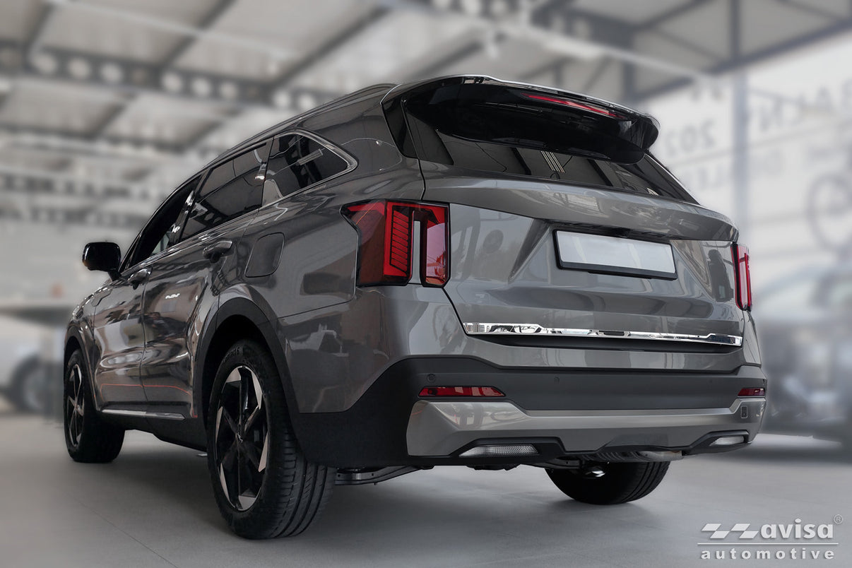 Bakluckelist Kia Sorento IV facelift 2020+ – Spegelpolerat silver (2/38141) – detaljbild 2