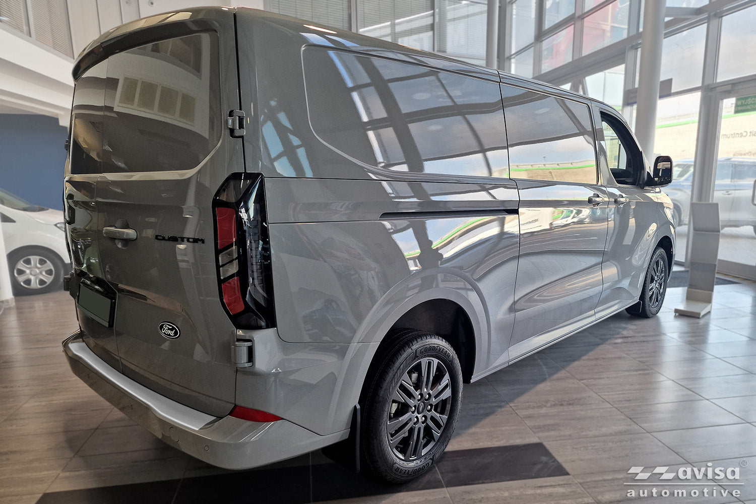 Lastskydd Textured Ford Transit Custom II 2023+/ Ford E-Trans II, 2023+/ Ford Custom II 2023+/ Ford Tourneo Custom II 2023… – Silver satin – detaljbild 3
