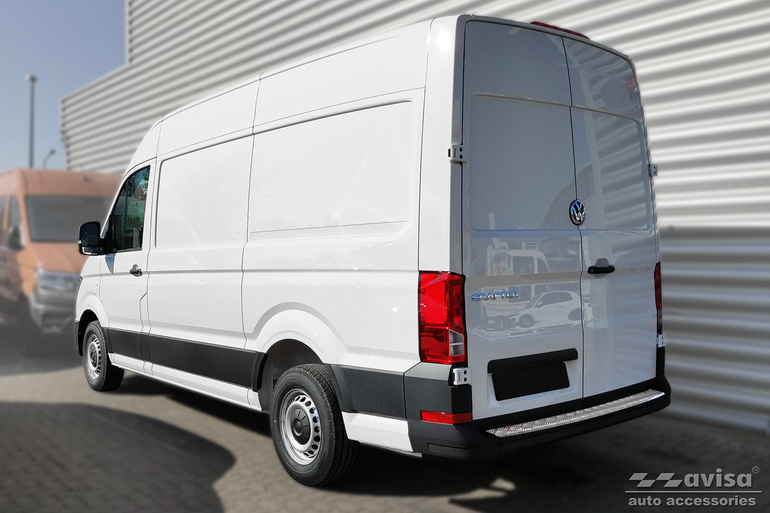 Lastskydd Volkswagen Crafter II 2017–2024, facelift 2024+ – Silver satin (2/35576) – detaljbild 2