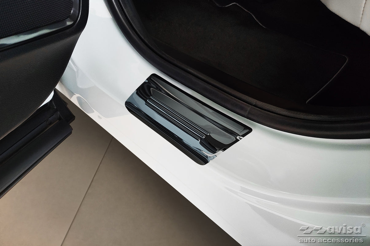 Tröskelskydd Hybrid Honda Hr-V III 2021+ – Spegelblank svart – detaljbild 2