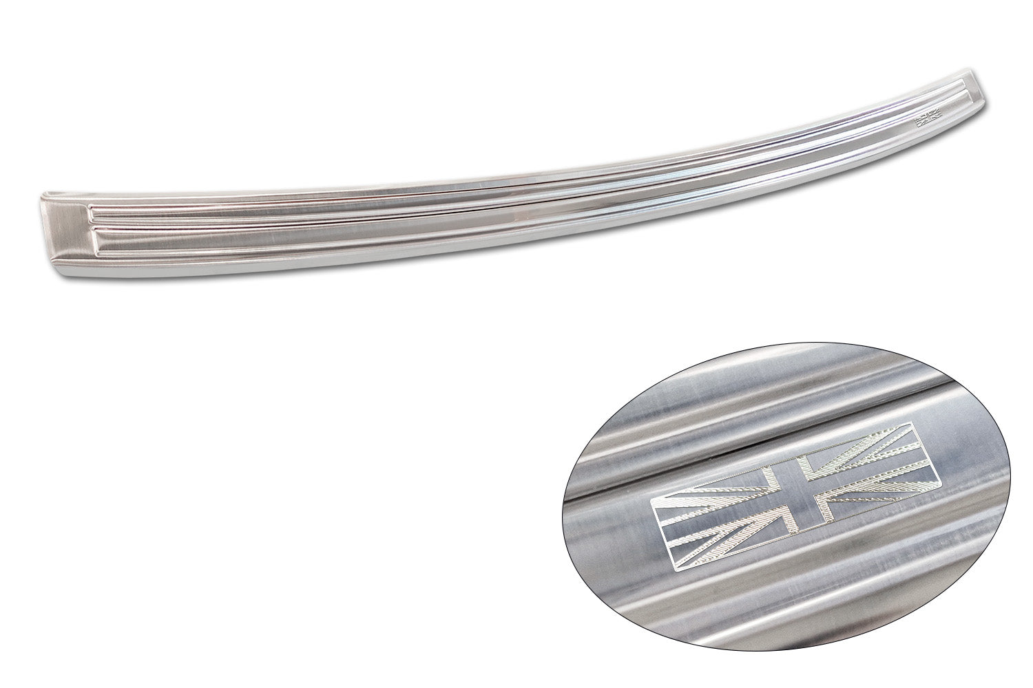 Lastskydd MG ZS facelift 2019–2024/ MG ZS EV facelift 2021–2024 (engrave British facelift ag) – Silver satin