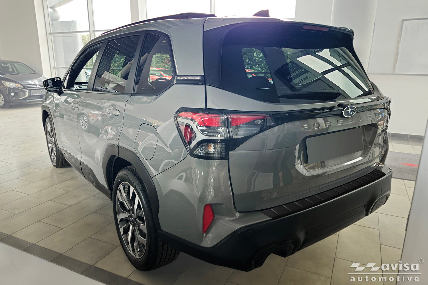 Lastskydd Black Mat Subaru Forester VI 2024+ – Mattsvart – detaljbild 2