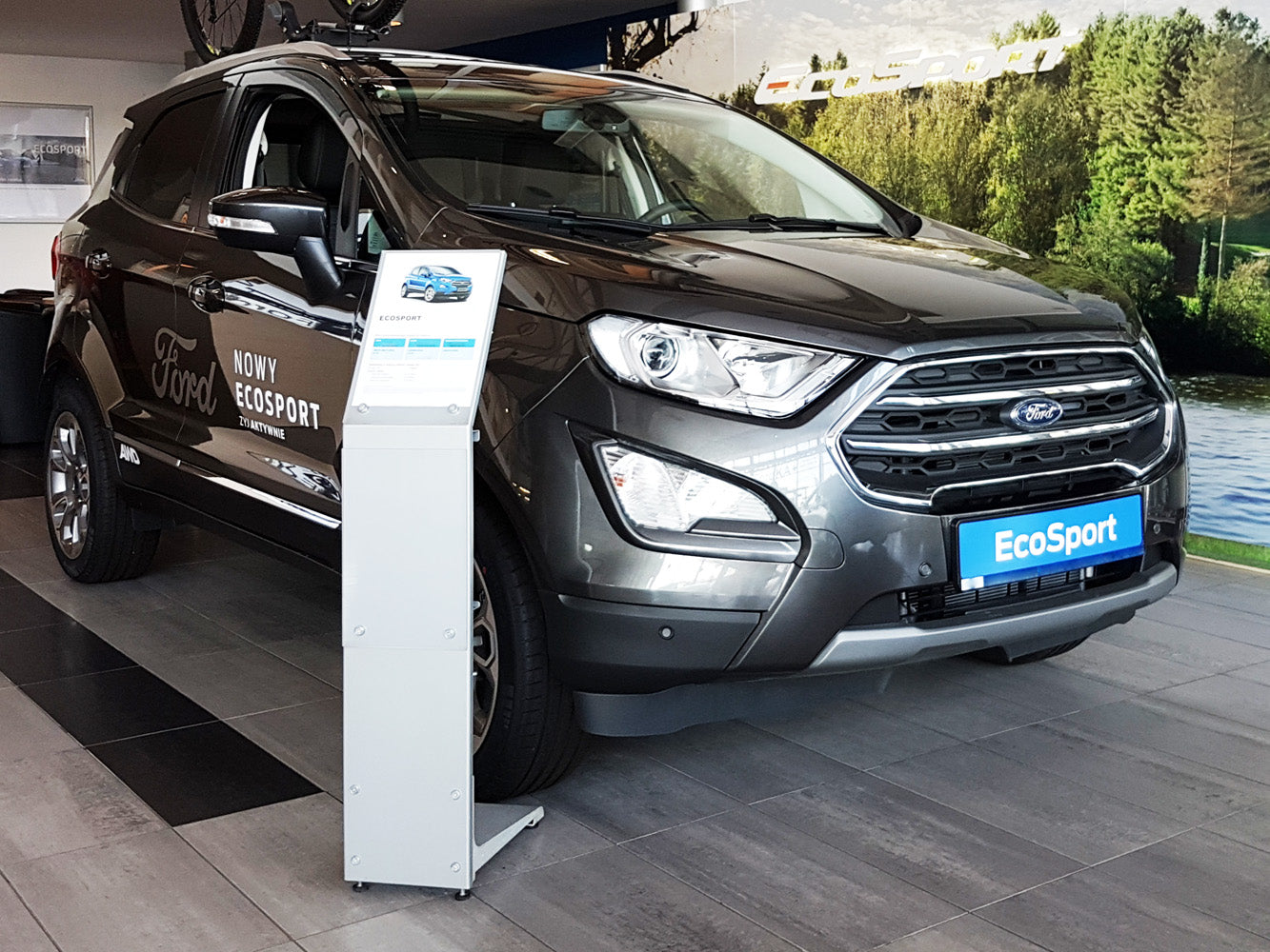 Lastskydd Ford Ecosport II/ ST-Line facelift 2017+ – Svart – detaljbild 3