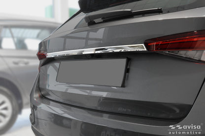 Bakluckelist Skoda Fabia IV 2021+ – Spegelpolerat silver – detaljbild 3