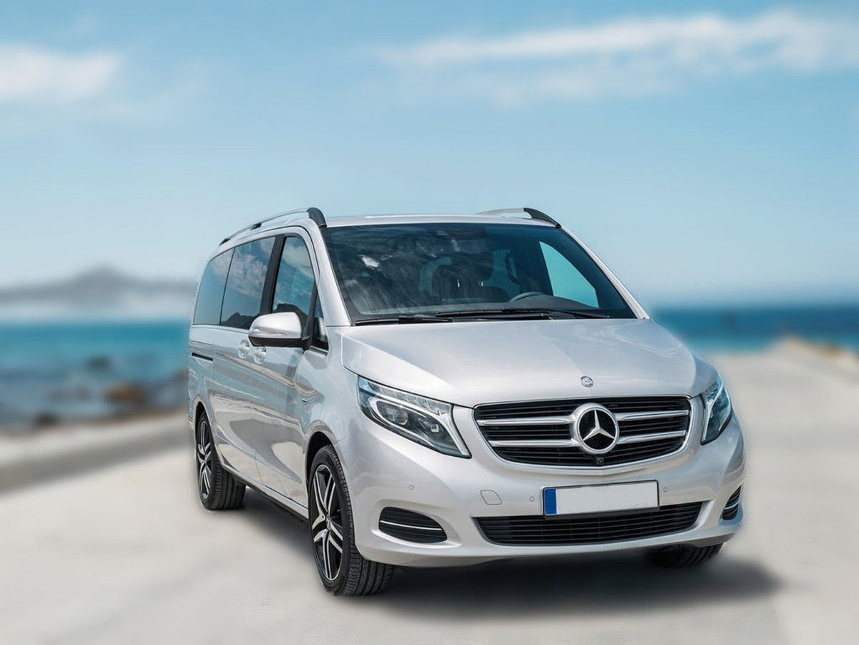 Tröskelskydd Special Edition Mercedes V Class W447/ Vito III 2014+ – Silver satin – detaljbild 2