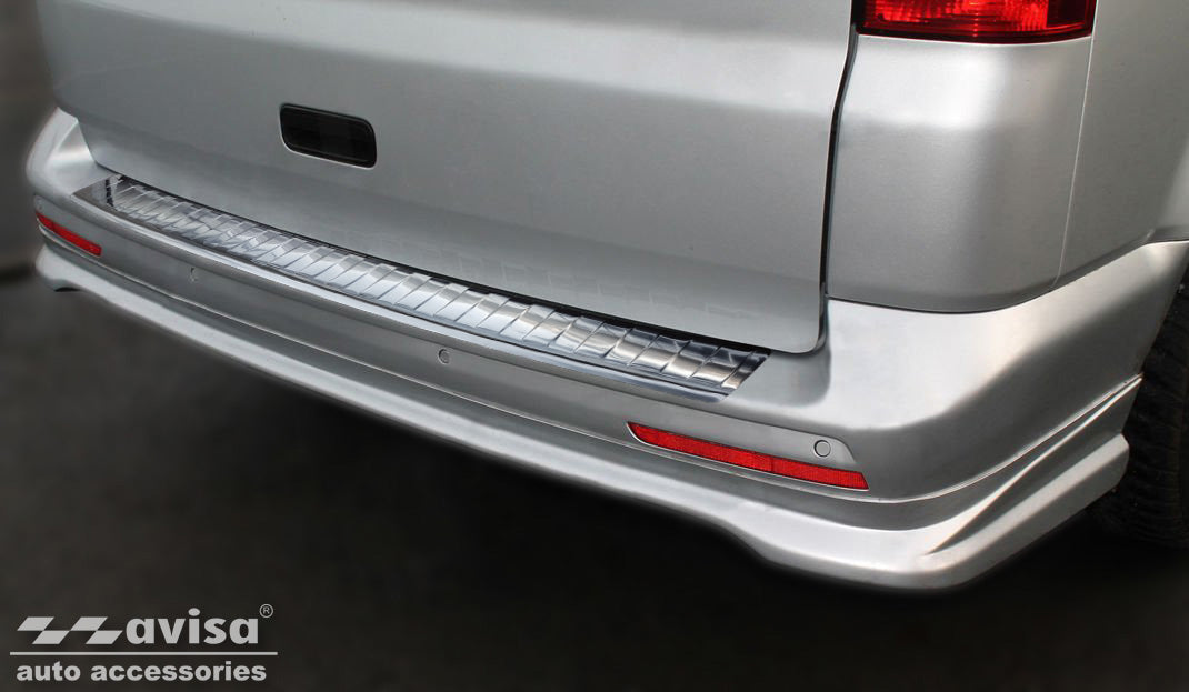 Lastskydd Volkswagen Transporter T5 Multivan, Caravelle 2003–2012; facelift 2012–2015 ( fits to the two bak dörrar and… – Silver satin – detaljbild 3