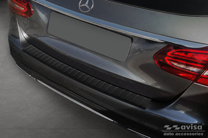 Lastskydd Black Mat Mercedes C Class W205 Kombi 2014–2018, facelift 2018–2021 – Mattsvart – detaljbild 3