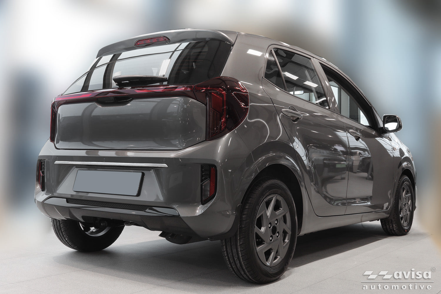 Bakluckelist Picanto III facelift 2024+ – Silver satin – detaljbild 2