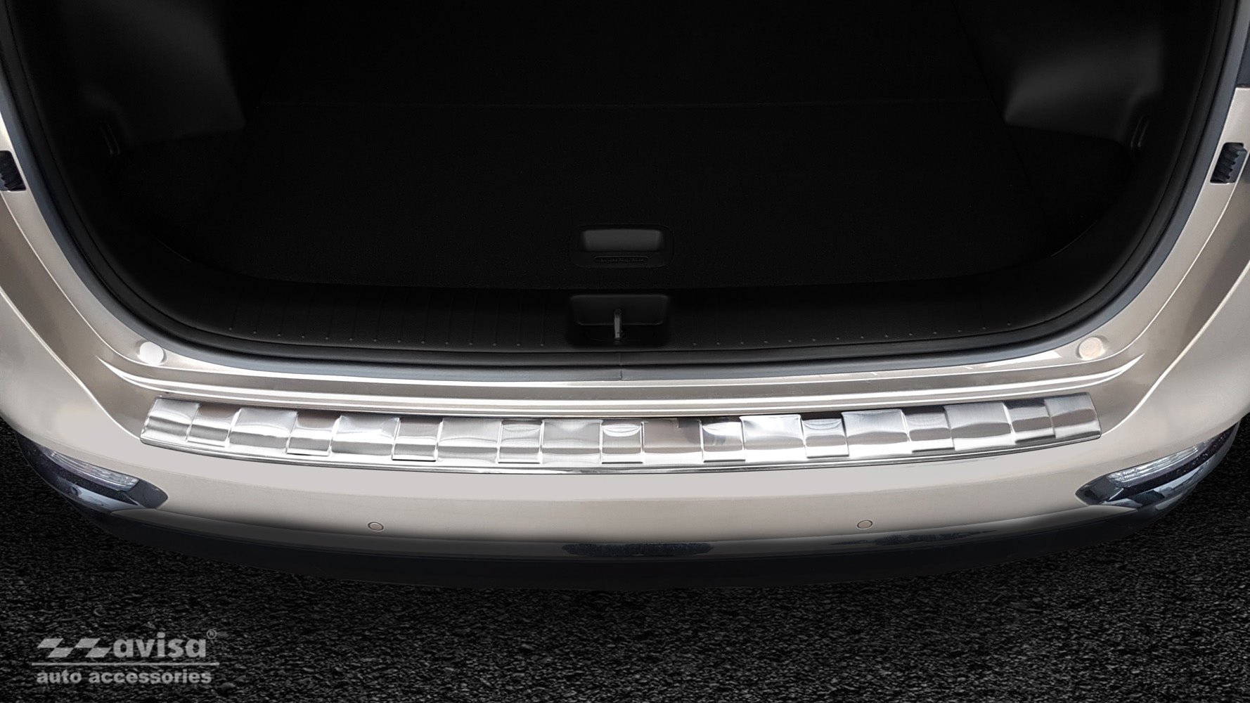 Lastskydd Kia Sportage IV facelift 2018–2021 – Silver satin – detaljbild 3
