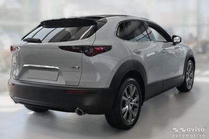 Bakluckelist Mazda CX-30 2019+ – Spegelpolerat silver – detaljbild 2