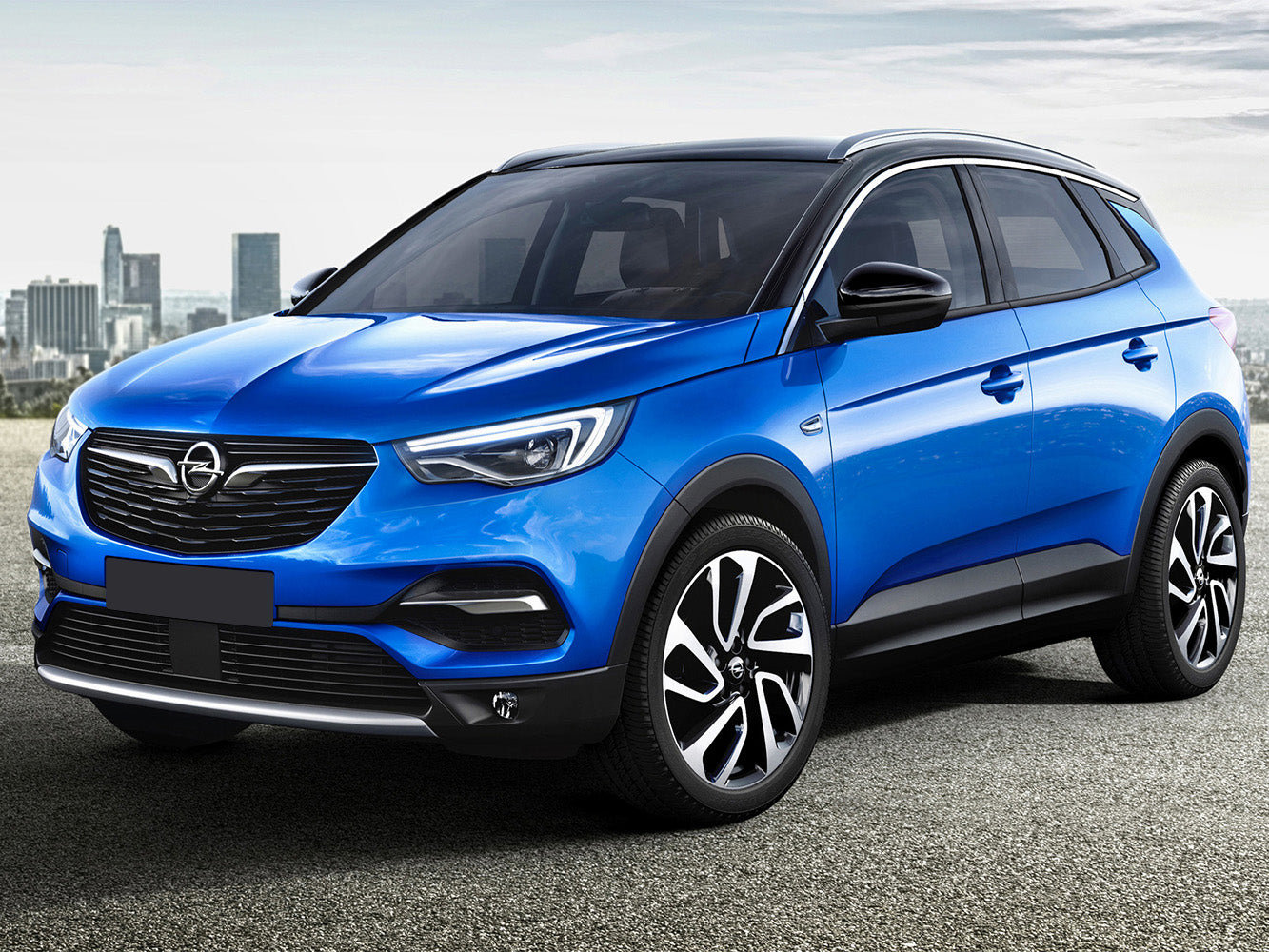 Lastskydd Opel Grandland X/ Hybrid 2017–2021 – Svart – detaljbild 3