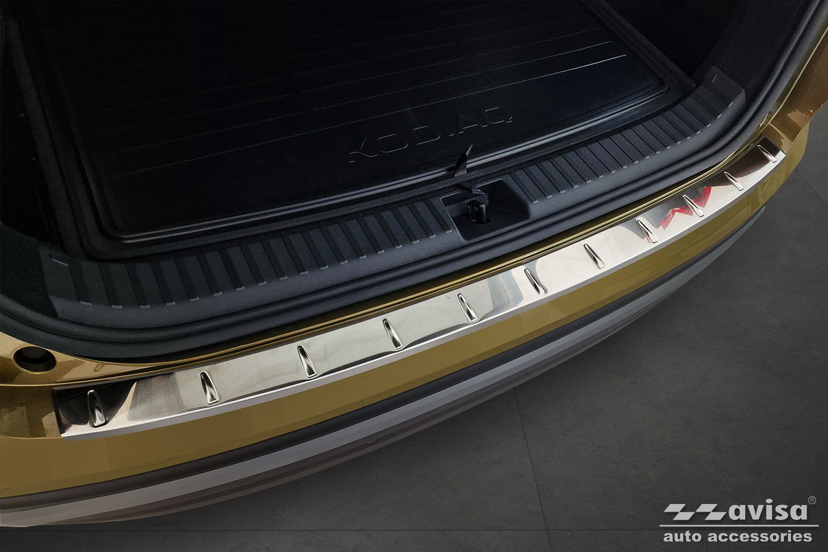 Lastskydd Skoda Kodiaq II 2024+ – Silver satin – detaljbild 3