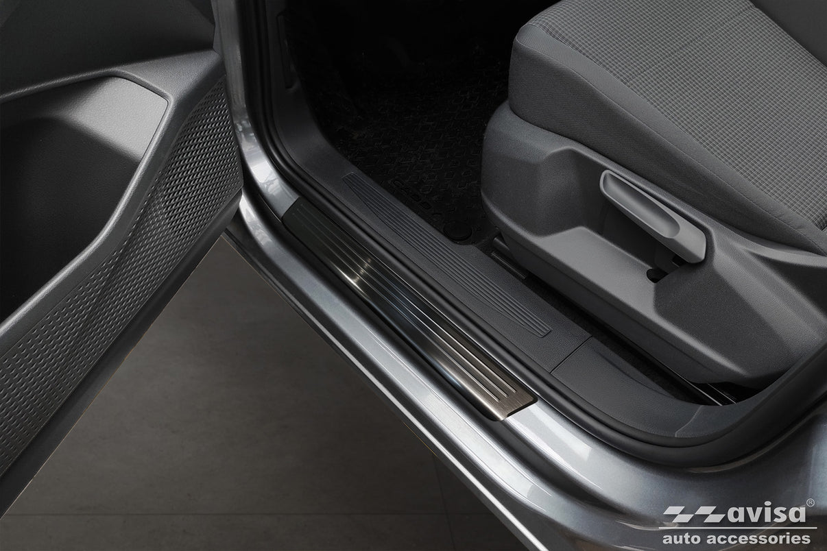 Tröskelskydd Lines Volkswagen Caddy V (SB) 2020+ / Volkswagen Caddy Cargo V (SB ) furgon 2020+ – Svart – detaljbild 3