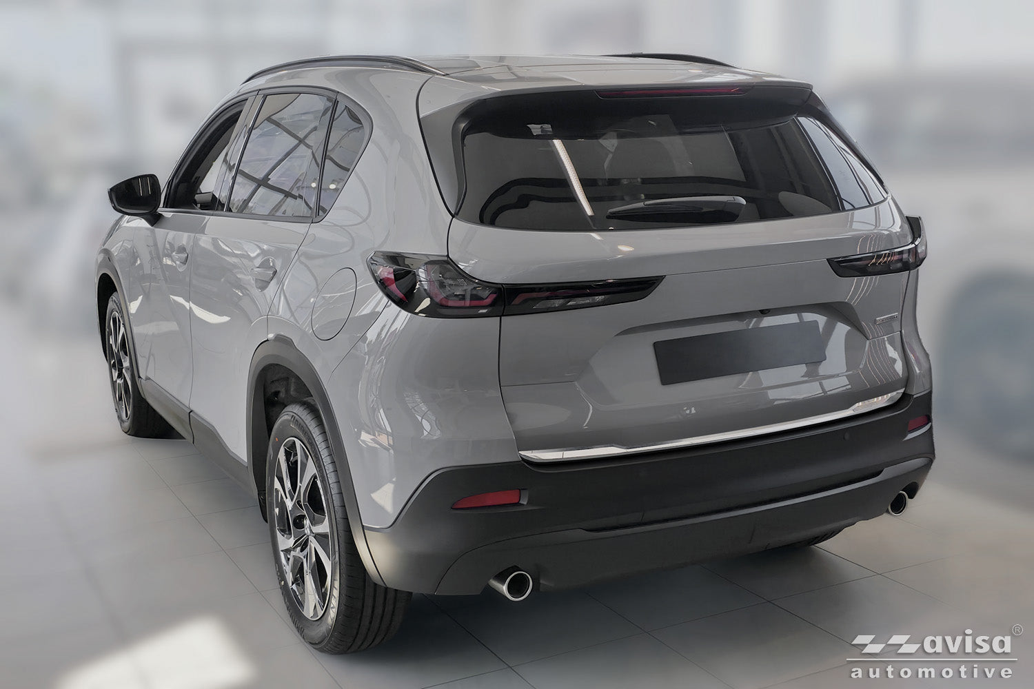 Bakluckelist Mazda CX-5 III 2025+ – Silver satin – detaljbild 2