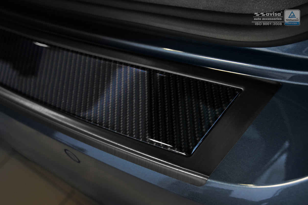 Lastskydd Volkswagen Passat B8 variant/ R-line/ Alltrack/ GTE 2014–2019, facelift 2019–2023 – Svart steel, Svart Kolfiber – detaljbild 2