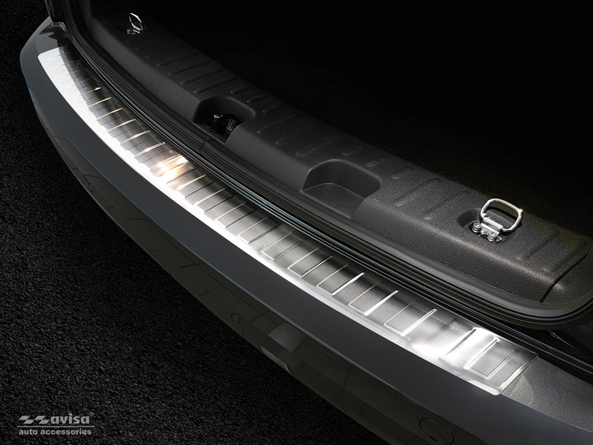 Lastskydd Volkswagen Caddy 2003–2015, facelift 2015–2020 / Volkswagen Caddy Maxi 2003–2015, facelift 02.2015– 2020 – Silver satin – detaljbild 3