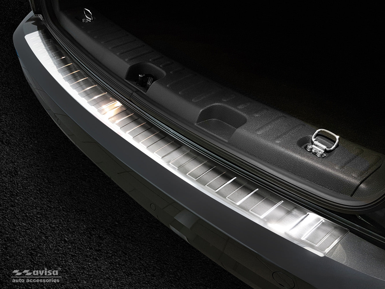 Lastskydd Volkswagen Caddy 2003–2015, facelift 2015–2020 / Volkswagen Caddy Maxi 2003–2015, facelift 02.2015– 2020 – Silver satin – detaljbild 3