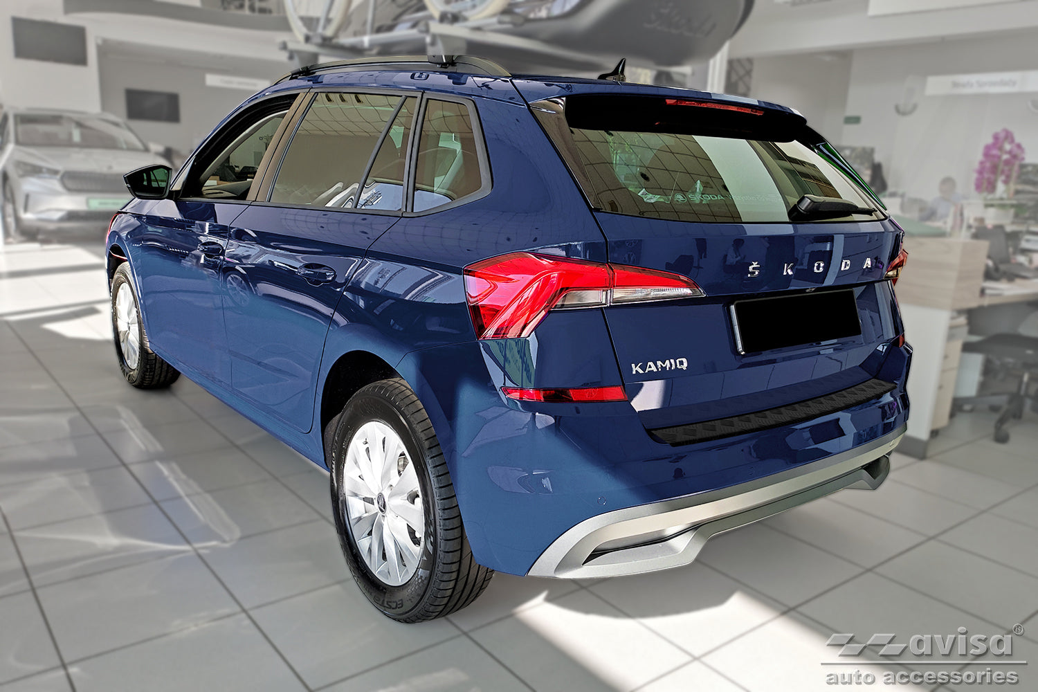 Lastskydd Black Mat Skoda Kamiq crossover 2019–2024 – Mattsvart – detaljbild 2